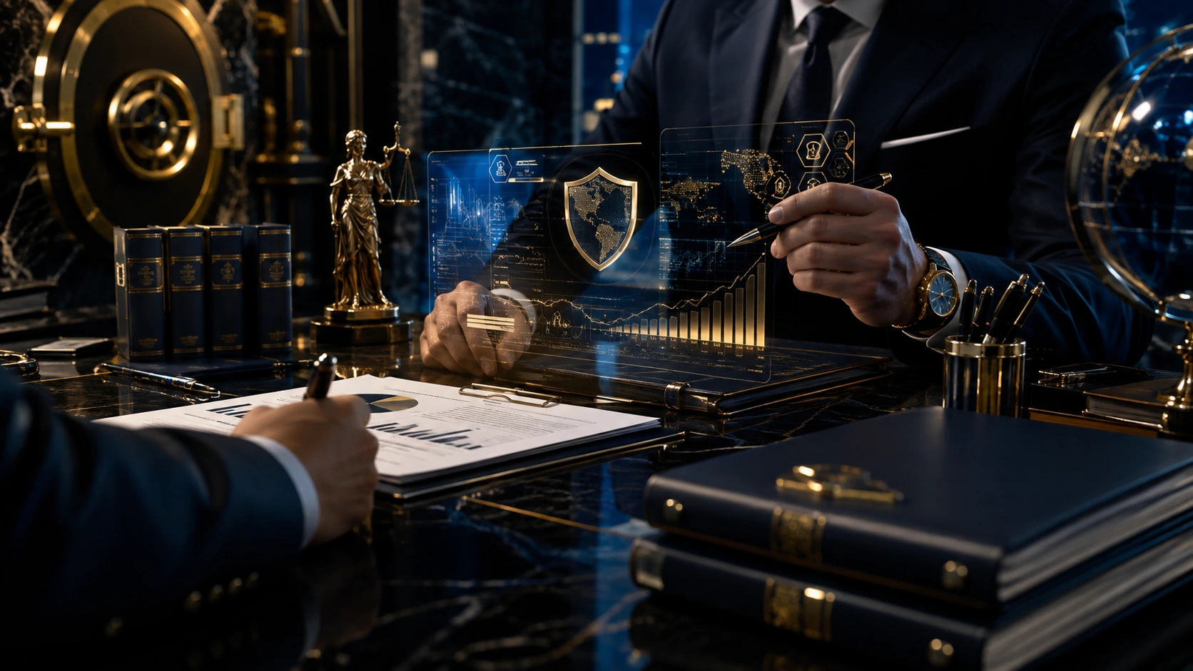 مشاور مالیاتی در حال تحلیل حسابداری و ریسکهای مالیاتی یک کسبوکار